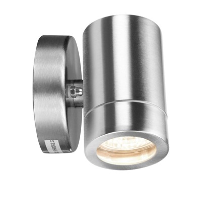 S/Steel 1 Light Down Wall Light - Click Image to Close